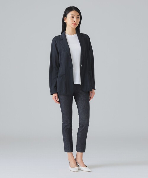 EFFE BEAMS(エッフェビームス)の「M・fil / デニム コンフォートパンツ ロング(デニムパンツ・レディース・インディゴブルー・36/40/38)」の10枚目の写真