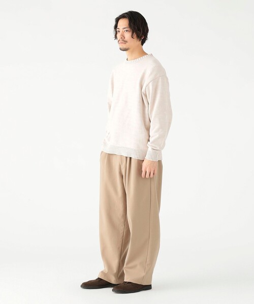 B:MING by BEAMS(ビーミングバイビームス)の「7ゲージ モールグラデーション クルー ニット(ユニセックス)(ニット/セーター・メンズ・ブラック/ホワイト系その他5・L/M/S/XL)」の3枚目の写真