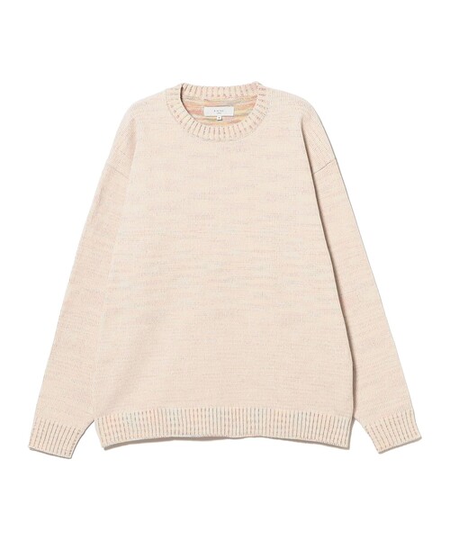 B:MING by BEAMS(ビーミングバイビームス)の「7ゲージ モールグラデーション クルー ニット(ユニセックス)(ニット/セーター・メンズ・ブラック/ホワイト系その他5・L/M/S/XL)」の10枚目の写真