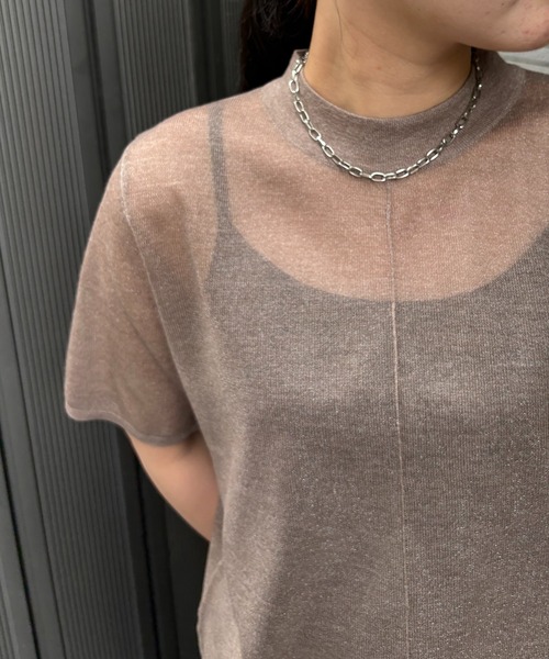 &g'aime(アンジェム)の「【&g'aime】バックデザインニット Back Design Knit(ニット/セーター・レディース・ブラック/キナリ/モカ・FREE)」の10枚目の写真