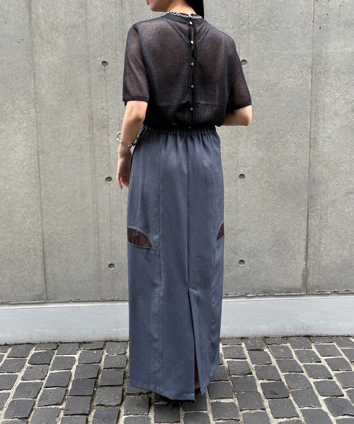 &g'aime(アンジェム)の「【&g'aime】バックデザインニット Back Design Knit(ニット/セーター・レディース・ブラック/キナリ/モカ・FREE)」の22枚目の写真