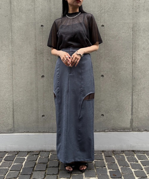 セール】【&g'aime】バックデザインニット Back Design Knit