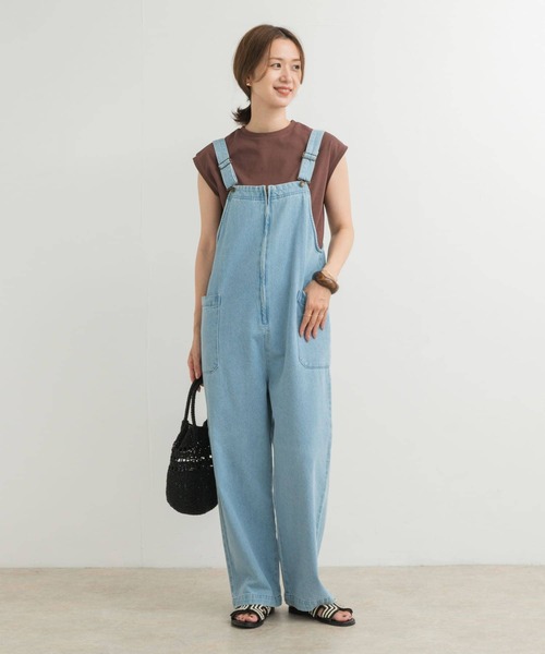 URBAN RESEARCH DOORS(アーバンリサーチドアーズ)の「『接触冷感/UVカット』ドライカノコフレンチプルオーバー(Tシャツ/カットソー・レディース・イエロー/ブラウン/オフホワイト/ライトブルー・MEDIUM)」の11枚目の写真