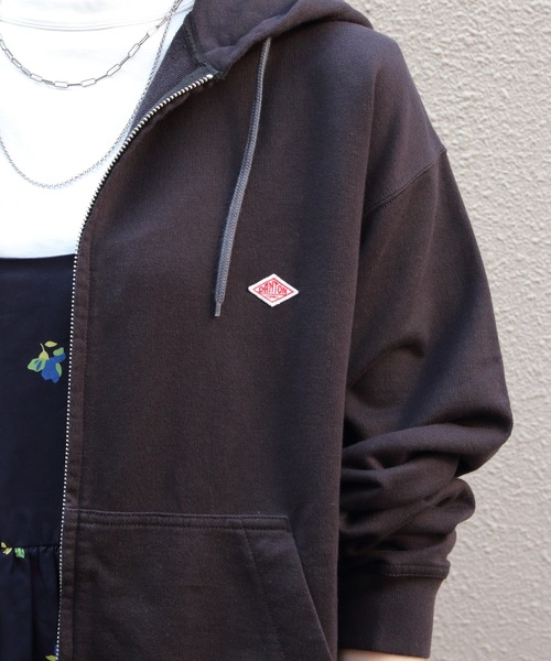 DANTON（ダントン）の「DANTON/ダントン　ジップフーディ　 ZIP HOODIE　DT-C0407 CIN　（メンズ）（パーカー・メンズ・グレー/チャコールグレー/ナチュラル・40/42）」の4枚目の写真
