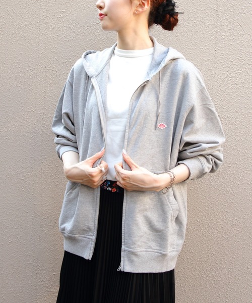 DANTON（ダントン）の「DANTON/ダントン　ジップフーディ　 ZIP HOODIE　DT-C0407 CIN　（メンズ）（パーカー・メンズ・グレー/チャコールグレー/ナチュラル・40/42）」の6枚目の写真