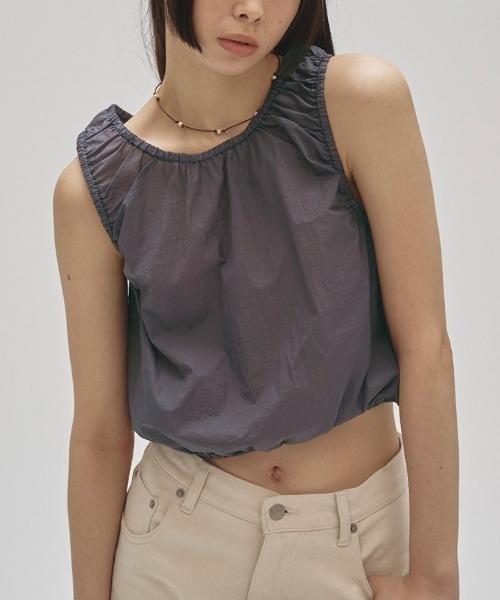 TODAYFUL（トゥデイフル）の「TODAYFUL Washer Balloon Tanktop 12420415（タンクトップ・レディース・ブラック/ブルー・FREE）」の2枚目の写真