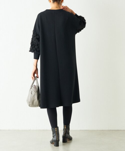 袖パフジャガードワンピース（ワンピース）｜BEARDSLEY（ビアズリー