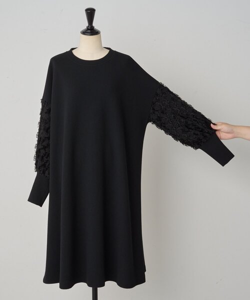 袖パフジャガードワンピース（ワンピース）｜BEARDSLEY（ビアズリー