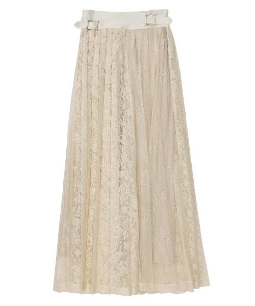 アメリヴィンテージ　LAYERED LACE PLEATS SKIRT LAYERED LACE PLEATS SKIRT（スカート）｜Ameri（アメリ）の