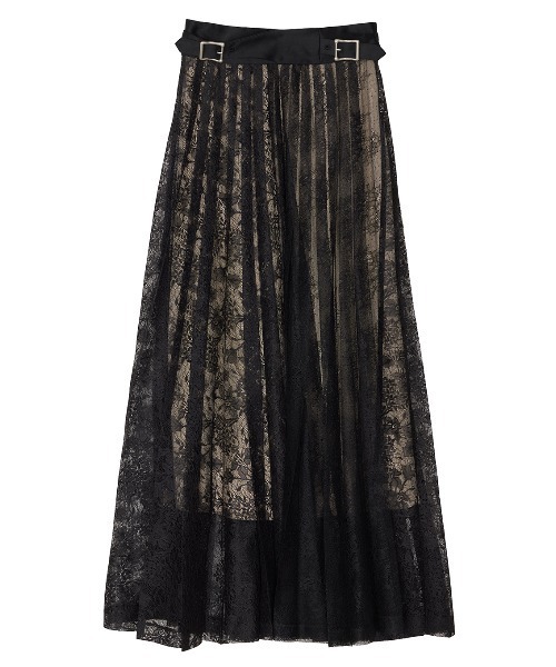 アメリヴィンテージ　LAYERED LACE PLEATS SKIRT LAYERED LACE PLEATS SKIRT（スカート）｜Ameri（アメリ）の
