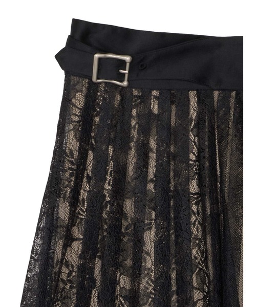 LAYERED LACE PLEATS SKIRT（スカート）｜Ameri（アメリ）の