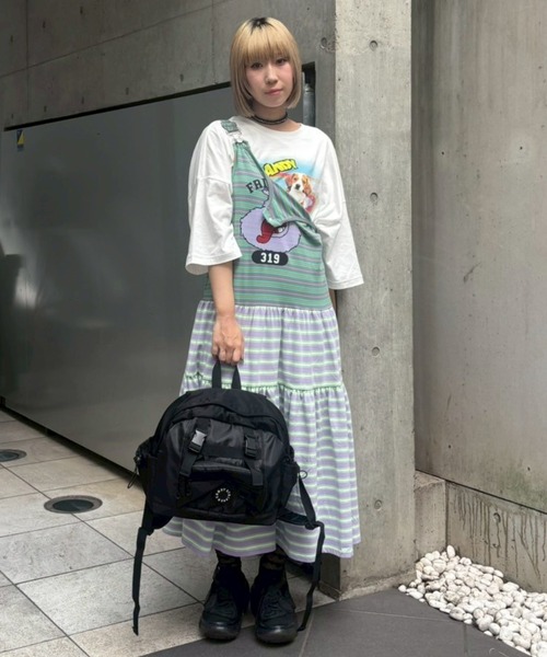 Candy Stripper（キャンディストリッパー）の「FRIGHTEN TANK ワンピース（ワンピース・レディース・グリーン/オレンジ/パープル・FREE）」の12枚目の写真