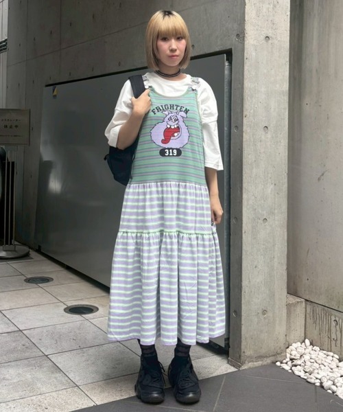Candy Stripper（キャンディストリッパー）の「FRIGHTEN TANK ワンピース（ワンピース・レディース・グリーン/オレンジ/パープル・FREE）」の11枚目の写真
