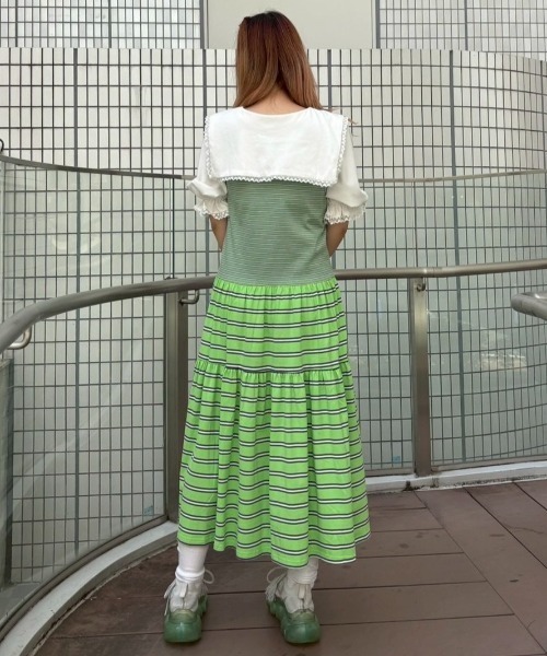 Candy Stripper（キャンディストリッパー）の「FRIGHTEN TANK ワンピース（ワンピース・レディース・グリーン/オレンジ/パープル・FREE）」の19枚目の写真