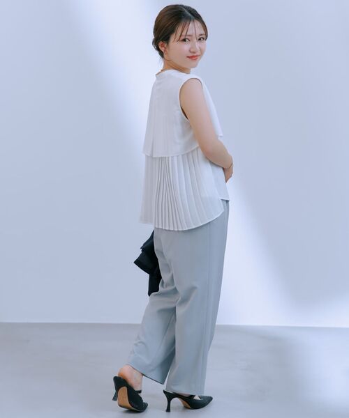 COHINA(コヒナ)の「【速乾】アシメタックアジャストテーパードパンツ 【低身長・小柄女性】(その他パンツ・レディース・ブルー/ネイビー/ホワイト・XS-Short/S-Short/XS-Regular/S-Regular)」の18枚目の写真
