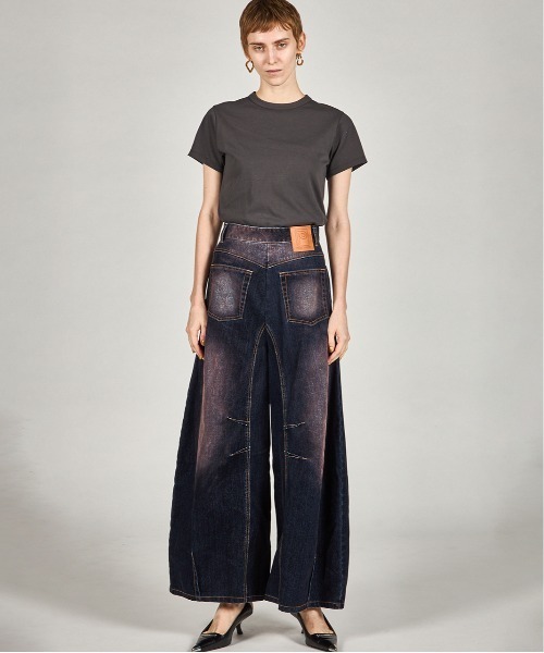prank projectプランクプロジェクト　スタッズデニムパンツ 2025Autumn Pre-Order】フロッキーデニムパンツ / Flocky Denim