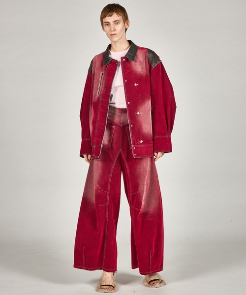 パンツ PRANKPROJECT Flocky Denim Pants RED 36 PRANK PROJECT（プランクプロジェクト） ジーンズ デニム デニムパンツ