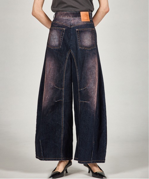 フロッキーデニムパンツ / Flocky Denim Pants（デニムパンツ