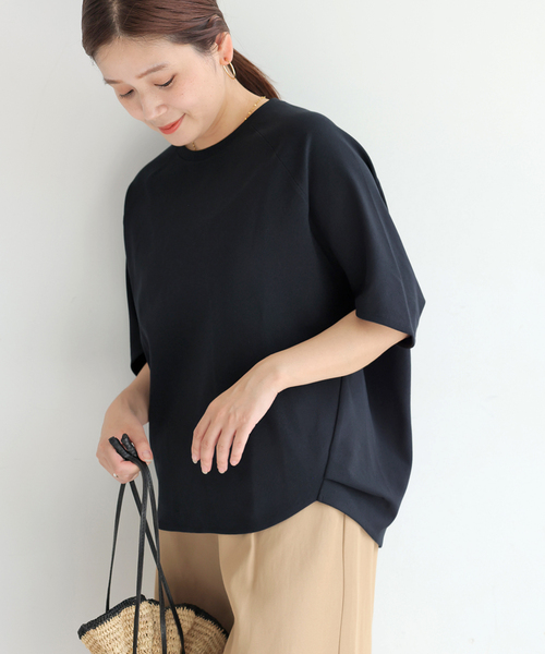 JOURNAL STANDARD（ジャーナルスタンダード）の「《追加3》【接触冷感】クールタッチ ORIGAMI Sleeveプルオーバー（Tシャツ/カットソー・レディース・ブラウン/ホワイト/ブラック・FREE）」の2枚目の写真