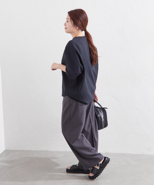 JOURNAL STANDARD（ジャーナルスタンダード）の「《追加3》【接触冷感】クールタッチ ORIGAMI Sleeveプルオーバー（Tシャツ/カットソー・レディース・ブラウン/ホワイト/ブラック・FREE）」の10枚目の写真
