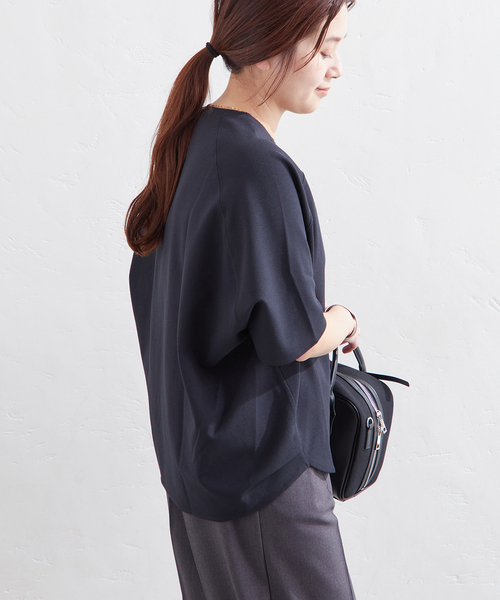 JOURNAL STANDARD（ジャーナルスタンダード）の「《追加3》【接触冷感】クールタッチ ORIGAMI Sleeveプルオーバー（Tシャツ/カットソー・レディース・ブラウン/ホワイト/ブラック・FREE）」の12枚目の写真