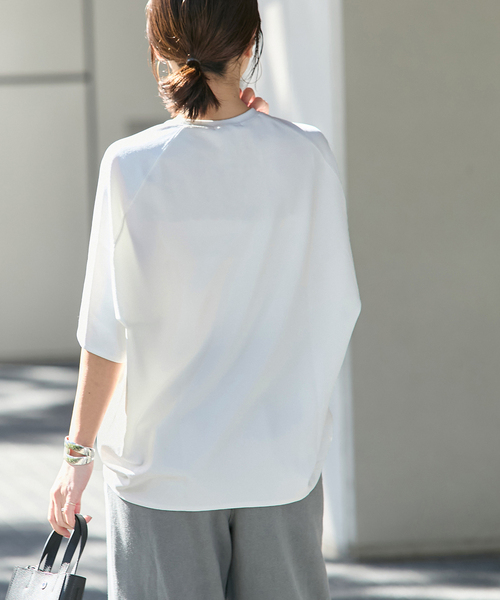 JOURNAL STANDARD（ジャーナルスタンダード）の「《追加3》【接触冷感】クールタッチ ORIGAMI Sleeveプルオーバー（Tシャツ/カットソー・レディース・ブラウン/ホワイト/ブラック・FREE）」の19枚目の写真