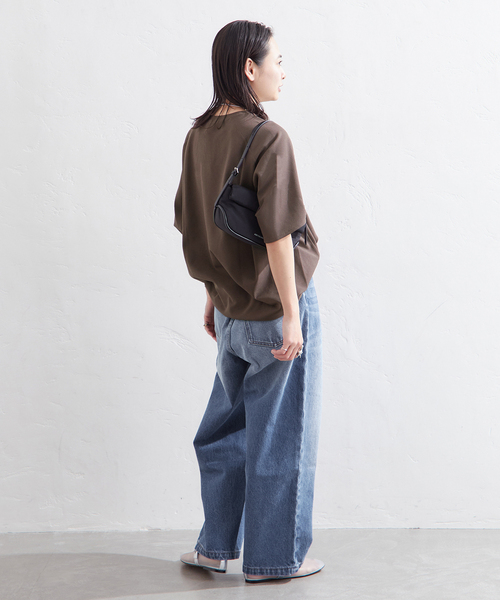 JOURNAL STANDARD（ジャーナルスタンダード）の「《追加3》【接触冷感】クールタッチ ORIGAMI Sleeveプルオーバー（Tシャツ/カットソー・レディース・ブラウン/ホワイト/ブラック・FREE）」の20枚目の写真