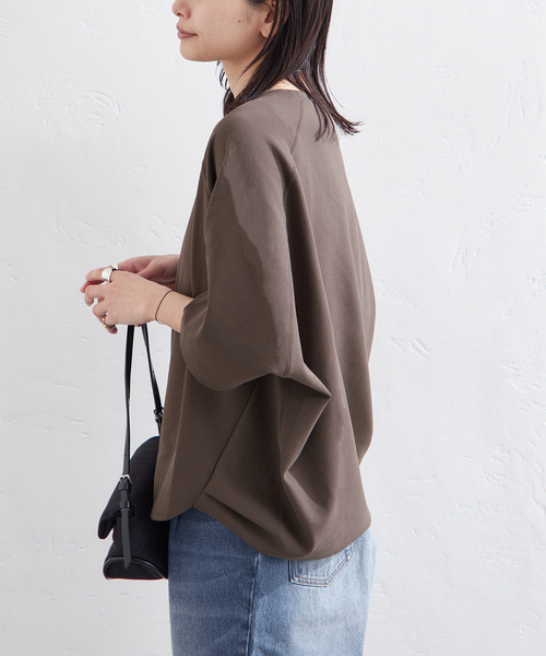 JOURNAL STANDARD（ジャーナルスタンダード）の「《追加3》【接触冷感】クールタッチ ORIGAMI Sleeveプルオーバー（Tシャツ/カットソー・レディース・ブラウン/ホワイト/ブラック・FREE）」の22枚目の写真