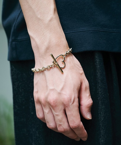 BASICKS(�x�C�V�b�N�X)�́yBASICKS�zHeart Bracelet (Small Link)(�u���X���b�g)