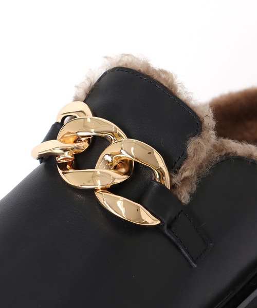 MOHI(モヒ)の「【MOHI/モヒ】チェーンファーサボ(スリッポン・レディース・ブラウン・39/37)」の10枚目の写真