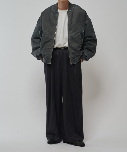 Lui's（ルイス）の「FADED リバーシブルMA-1（MA-1・レディース・グレー・XS/M/S）」の5枚目の写真