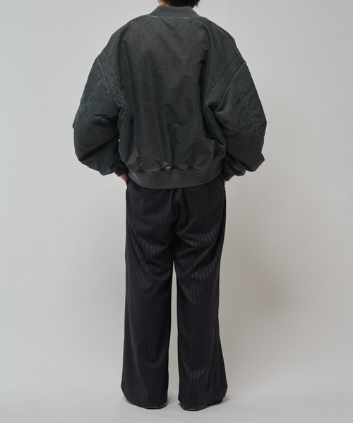 Lui's（ルイス）の「FADED リバーシブルMA-1（MA-1・レディース・グレー・XS/M/S）」の8枚目の写真