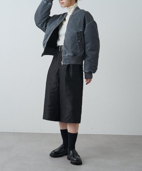 Lui's（ルイス）の「FADED リバーシブルMA-1（MA-1・レディース・グレー・XS/M/S）」の12枚目の写真