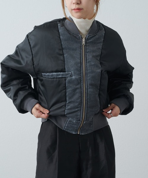 Lui's（ルイス）の「FADED リバーシブルMA-1（MA-1・レディース・グレー・XS/M/S）」の19枚目の写真