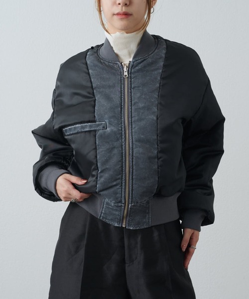 Lui's（ルイス）の「FADED リバーシブルMA-1（MA-1・レディース・グレー・XS/M/S）」の20枚目の写真