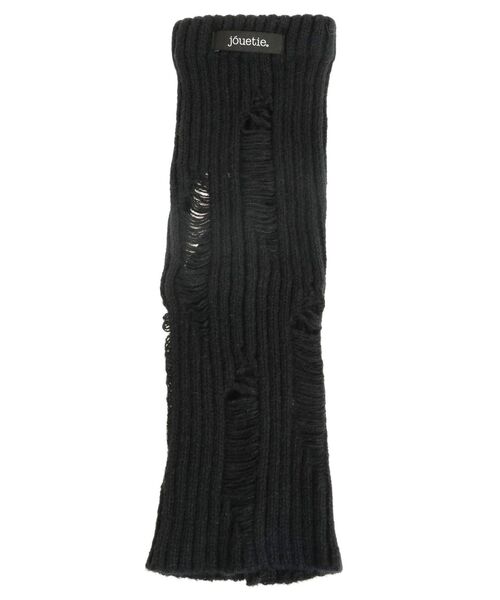 jouetie（ジュエティ）の「ダメージレッグウォーマー（レッグウォーマー・レディース・ブラック/アイボリー・FREE）」の9枚目の写真