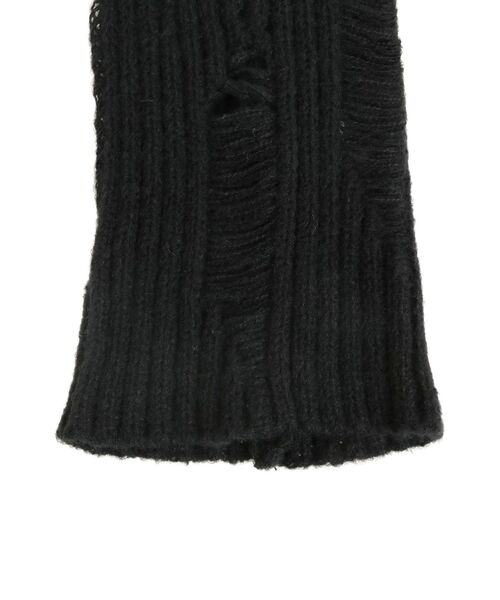 jouetie（ジュエティ）の「ダメージレッグウォーマー（レッグウォーマー・レディース・ブラック/アイボリー・FREE）」の11枚目の写真