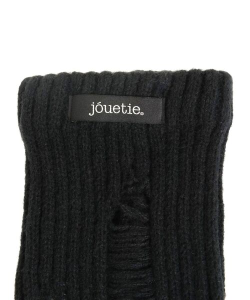 jouetie（ジュエティ）の「ダメージレッグウォーマー（レッグウォーマー・レディース・ブラック/アイボリー・FREE）」の12枚目の写真