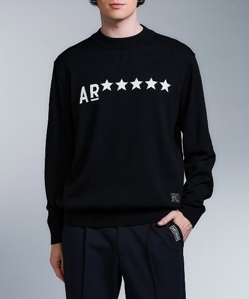 archivio(アルチビオ)の「<MENS>【メンズ】ウール混星ロゴニット(ニット/セーター・メンズ・ブラック/ブルー/ホワイト・L/M)」の6枚目の写真