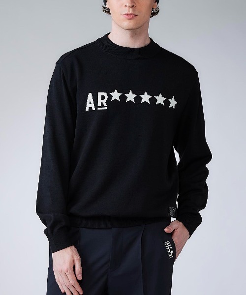 archivio(アルチビオ)の「<MENS>【メンズ】ウール混星ロゴニット(ニット/セーター・メンズ・ブラック/ブルー/ホワイト・L/M)」の7枚目の写真