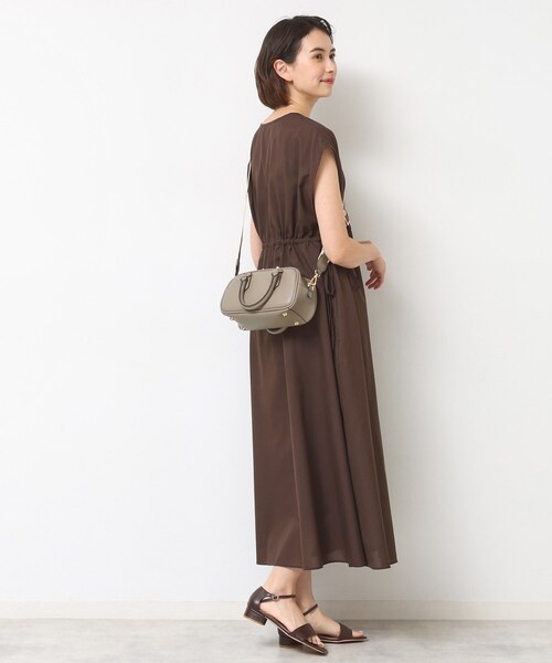 Dessin（デッサン）の「【2WAY】テープショルダースクエアBAG（ショルダーバッグ・レディース・ブラウン系/ブラック・00）」の10枚目の写真