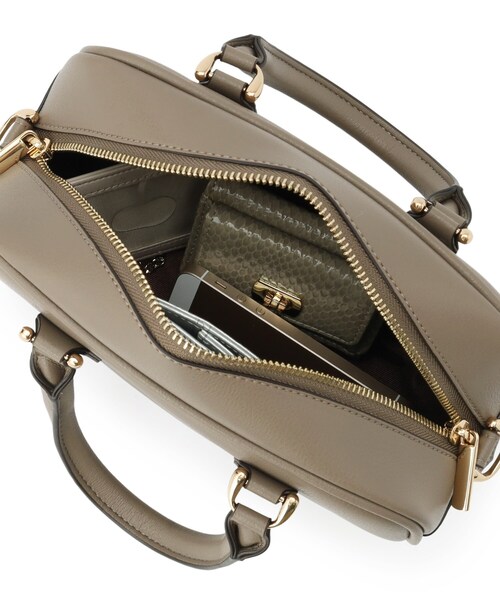 Dessin（デッサン）の「【2WAY】テープショルダースクエアBAG（ショルダーバッグ・レディース・ブラウン系/ブラック・00）」の4枚目の写真