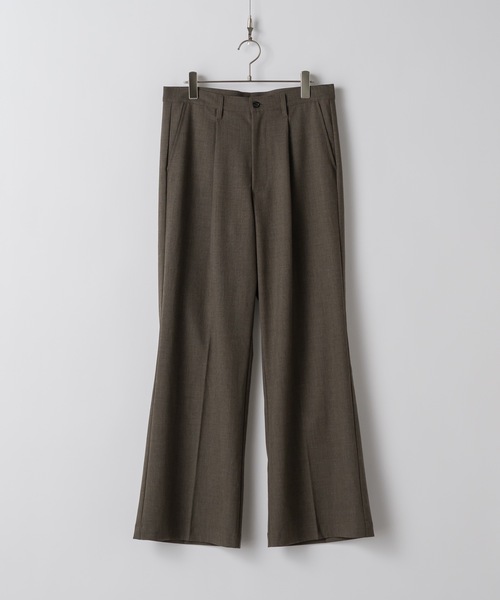 Wool mix semi baggy slacks/ウールミックスセミバギー