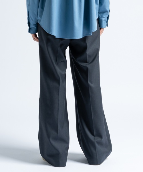 Wool mix semi baggy slacks/ウールミックスセミバギー