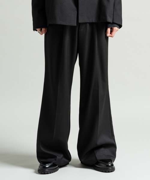 CASPER JOHN（キャスパージョン）の「Wool mix semi baggy slacks/ウールミックスセミバギースラックス（スラックス・メンズ・ブラウン/グレイッシュブルー/グレー/ブラック/モカ/ベージュ・LARGE/MEDIUM/SMALL/X-SMALL）」の16枚目の写真