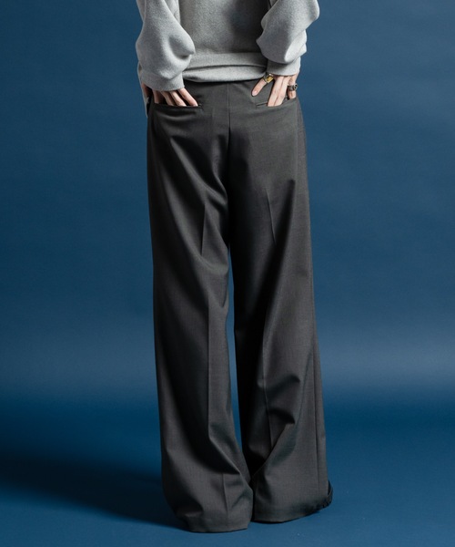 CASPER JOHN（キャスパージョン）の「Wool mix semi baggy slacks