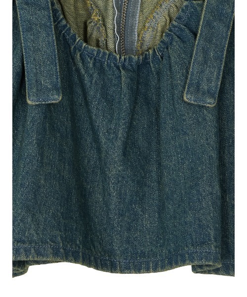 GRUNGE DENIM PEPLUM BUSTIER（キャミソール）｜Ameri（アメリ