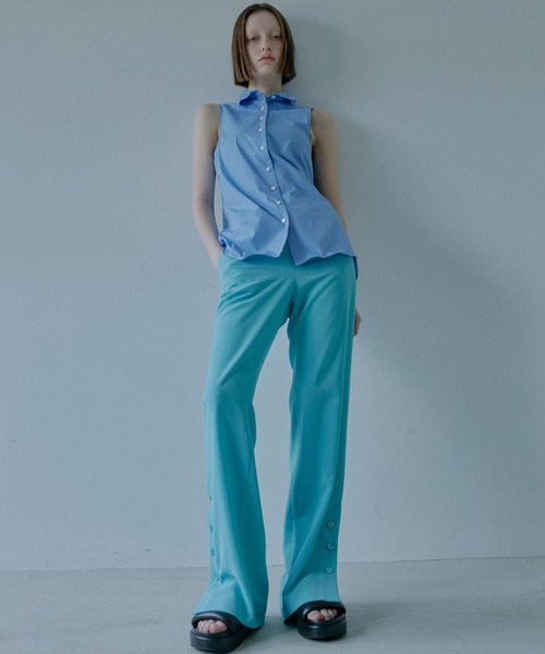 LE CIEL BLEU(ルシェルブルー)の「コンフィースリムフィットパンツ / Comfy Slim-Fit Pants(その他パンツ・レディース・ライトイエロー/ターコイズブルー/ホワイト・34/36/38)」の3枚目の写真