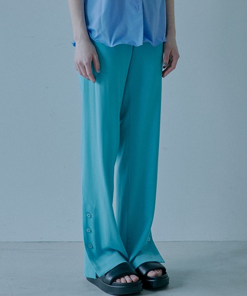 LE CIEL BLEU(ルシェルブルー)の「コンフィースリムフィットパンツ / Comfy Slim-Fit Pants(その他パンツ・レディース・ライトイエロー/ターコイズブルー/ホワイト・34/36/38)」の14枚目の写真