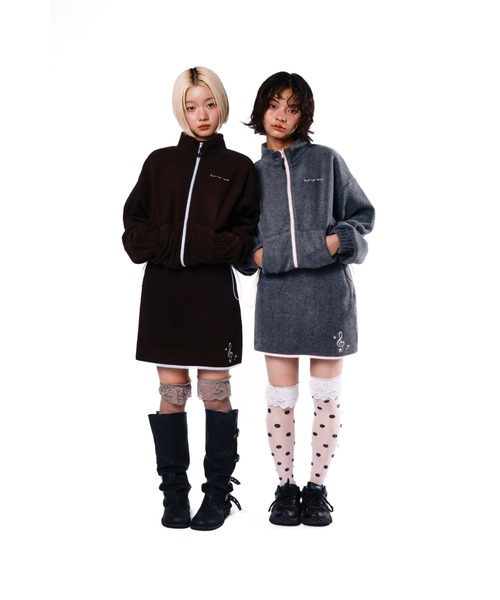 flumpool ブルゾン Fleece zip blouson/フリースジップバイカラーブルゾン（ブルゾン